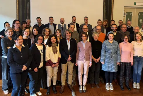 Die Teilnehmenden der Klausur im Bildungshaus Kloster Neustift (Foto: Sabes)
