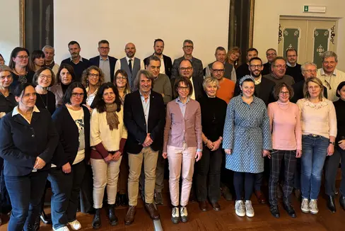 Die Teilnehmenden der Klausur im Bildungshaus Kloster Neustift (Foto: Sabes)