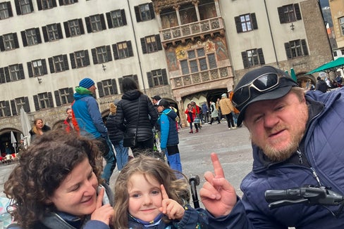 Familie Plaickner ist reisefreudig - hier in Innsbruck
