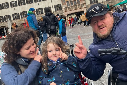 Familie Plaickner ist reisefreudig - hier in Innsbruck