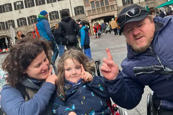 Familie Plaickner ist reisefreudig - hier in Innsbruck