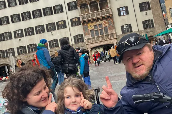 Familie Plaickner ist reisefreudig - hier in Innsbruck