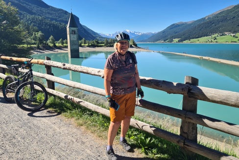 Radtour am Reschensee