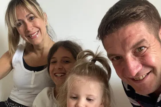 Miriam Leopizzi mit ihrer Familie