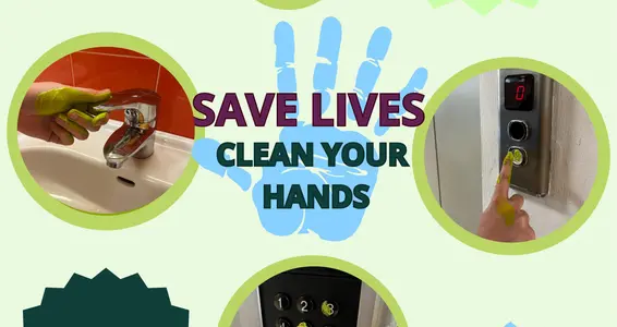 Giornata mondiale igiene delle mani - Il poster Save Lives, clean your hands