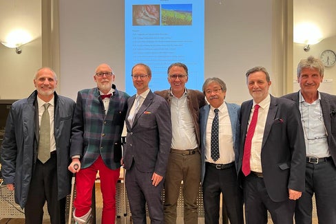 V.l.n.r: Prof. Maurizio Falcioni , Prof. Joachim Müller, Dr. Martin Patscheider, PD Dr. Martin Hempel, Prof. Shin-Ichi Usami, Prof. Mario Zernotti, Dr. Alois Reiterer