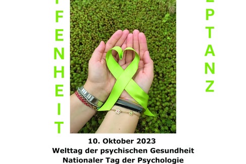 Die grüne Schleife ist das Symbol der psychischen Gesundheit