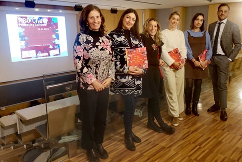 Von links nach rechts: Christa Ladurner, Leni Ferraris, Sandra Girardi, Micol Cont, Ylenia Girtler, Francesco Randazzo.