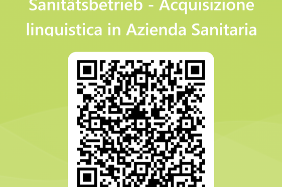 Vorschläge zu den Projekten zum Spracherwerb können mittels QR-Code anonym gesendet werden