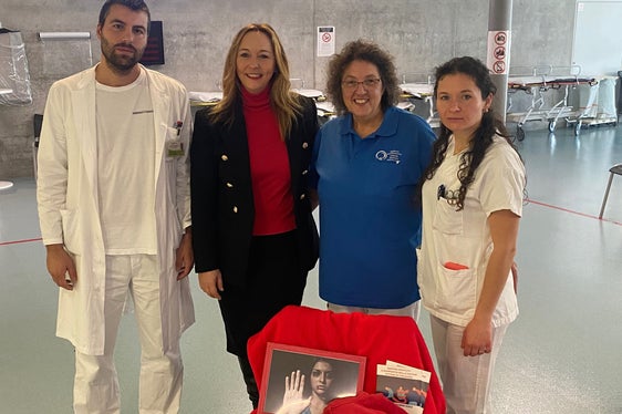 v.l.n.r: Tiziano Garbin, Michaela Bergner, Josefa Obkircher und Victoria Moraru