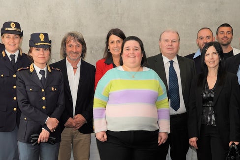 Von links nach rechts: Carmen Ranigler, Walter Clauser, Cindy Oberhöller, Mariarosaria Latella, Hubert Messner, Irene Pechlaner, Elena Carion, Paolo Sartori, Stefania Bertolami, Stefan Tratter, Tiziano Garbin, Christian Govi, Sandro Trigolo