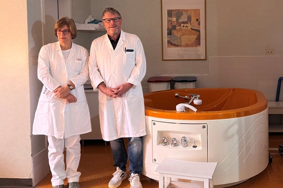 Fachärztin Federica Verdi und Primar Martin Steinkasserer im Kreißsaal