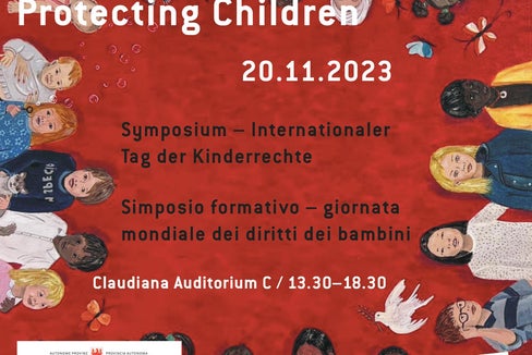 PRO Child - Protecting Children (Bild: Maria Christina Agostini, Acrylfarben auf Leinwand, Meran, Oktober 2023)