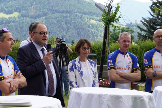 Marc Kaufmann (li.), Christian Kofler, Elisabeth Montel, Stephan Eschertzhuber, Marco Panizza