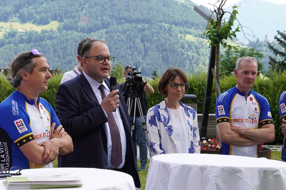 Marc Kaufmann (li.), Christian Kofler, Elisabeth Montel, Stephan Eschertzhuber, Marco Panizza