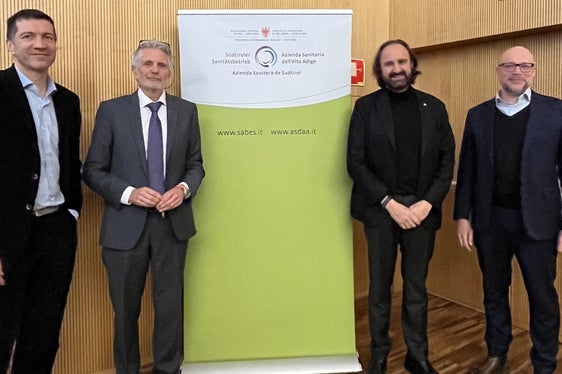 (v.l.) Gilbert Spizzo, Horand Meier, Antonio Gasbarrini, Martin Maffei