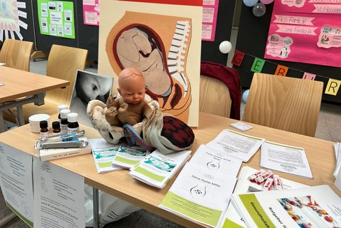 Vortragsmaterial im Krankenhaus Bruneck