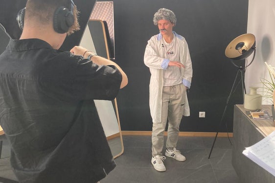 Dreharbeiten für die TikTok-Videos