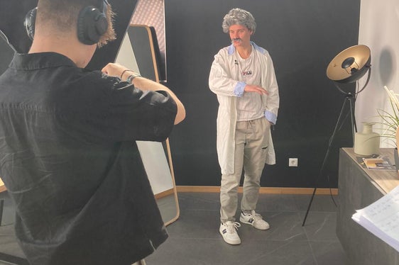 Dreharbeiten für die TikTok-Videos