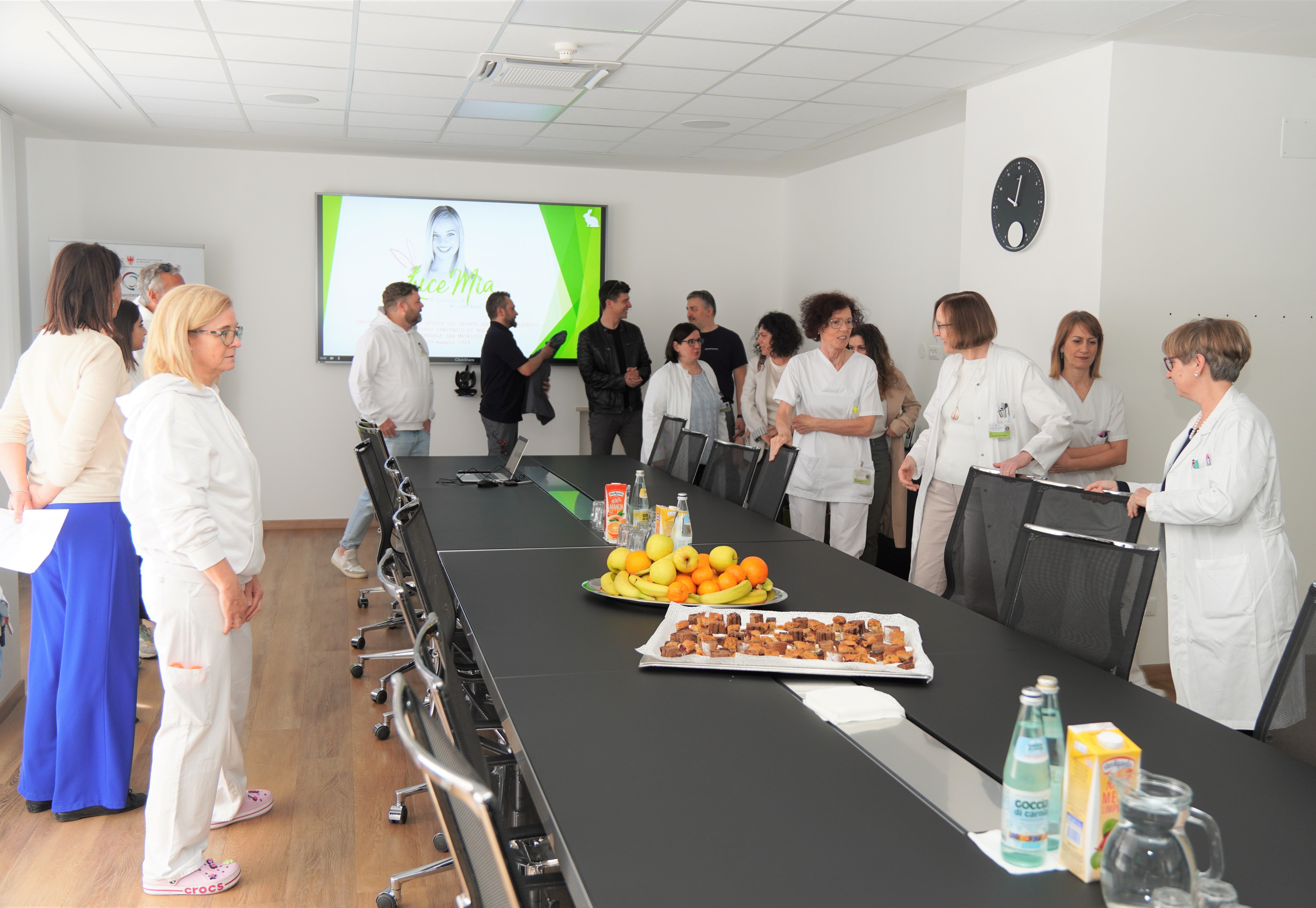 Kurz vor der Präsentation des Projektes