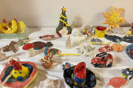 Keramikwerke der Kinder