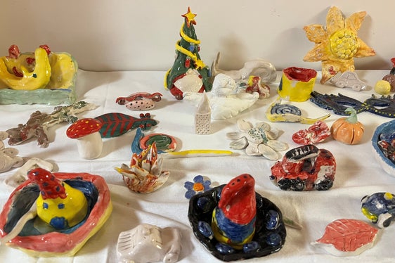 Keramikwerke der Kinder