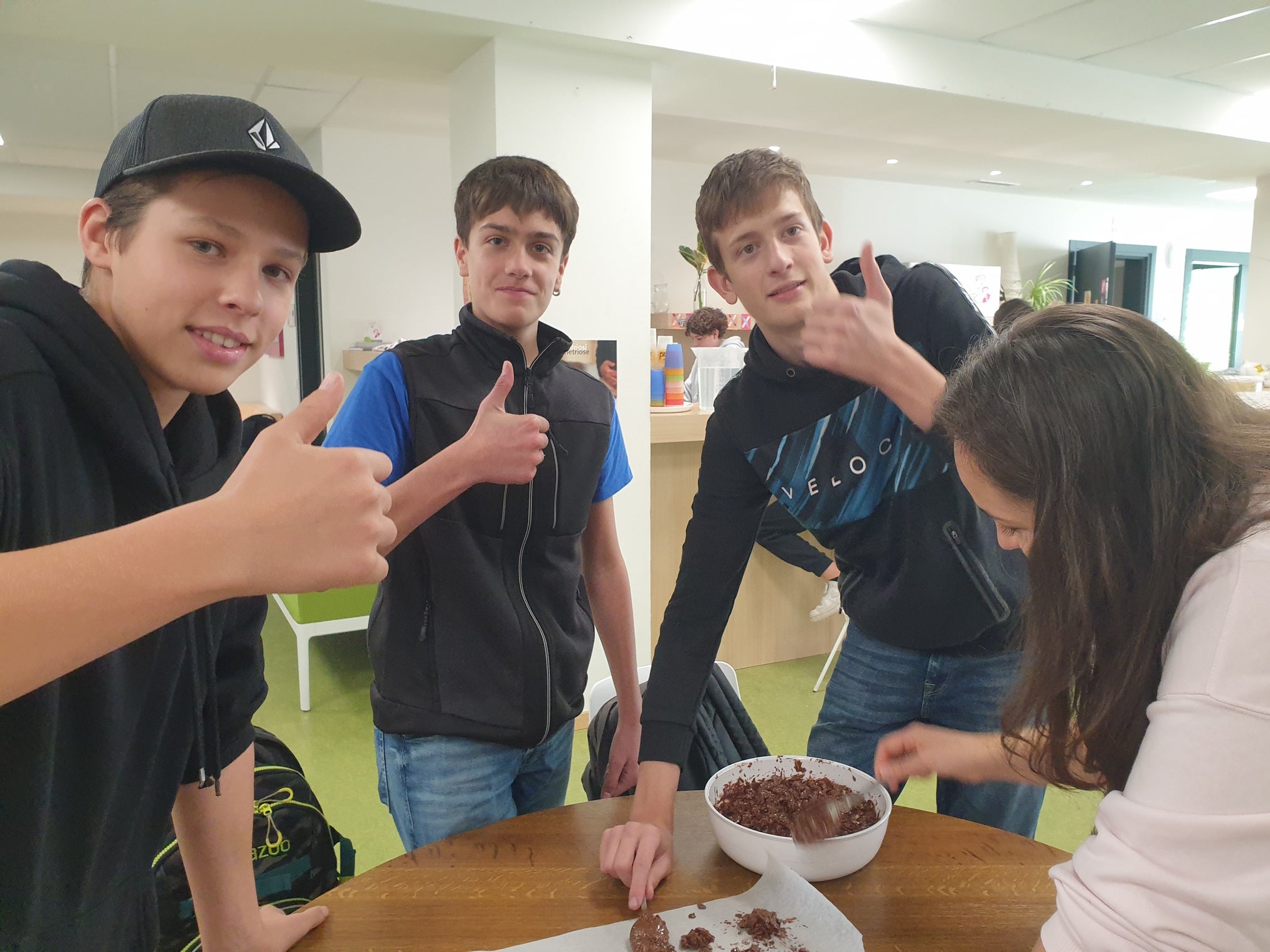 die Gewinner des Wettbewerbs: Maximilian, Simon und Matthias