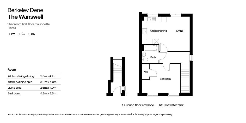 Floor plan for Plot 61