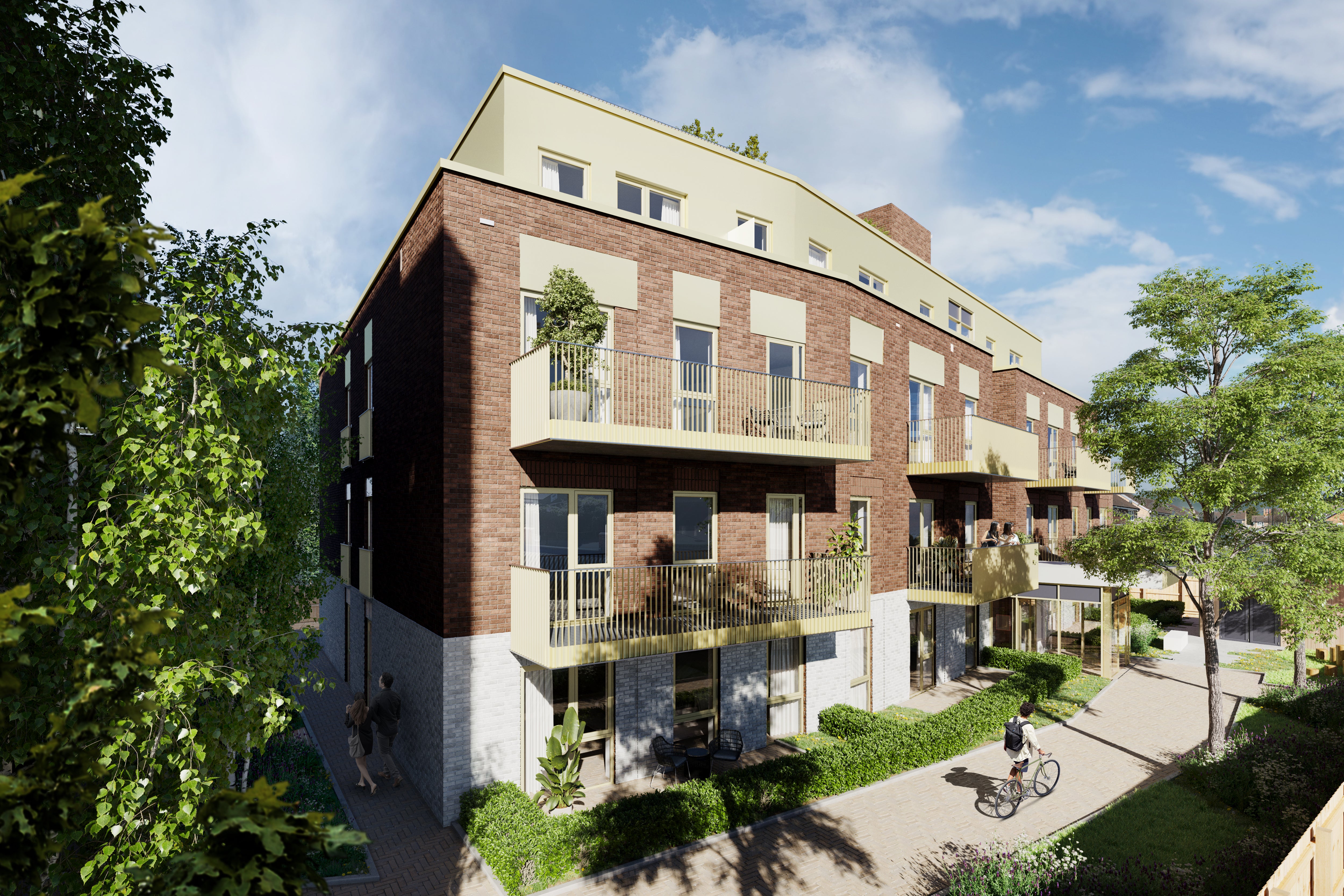CGI of the external of Celestina Court
