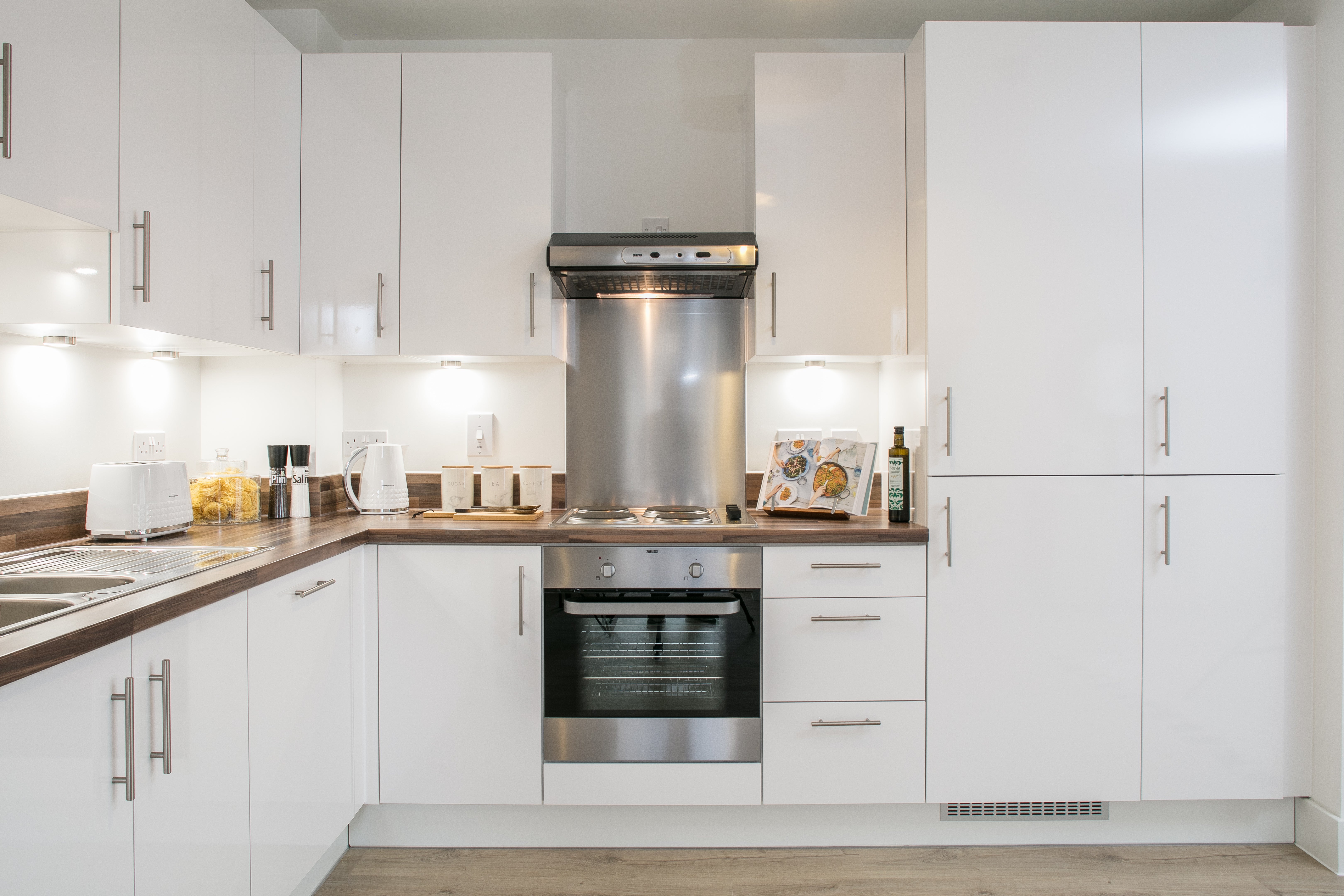 Kitchen in Mortimer Court show apartment
