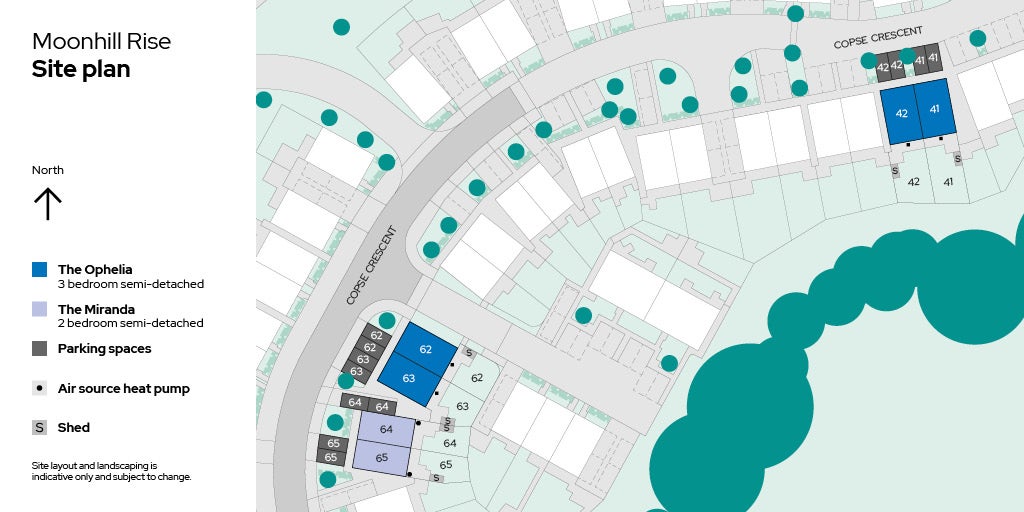 Site plan plots 41-42 & 62-65