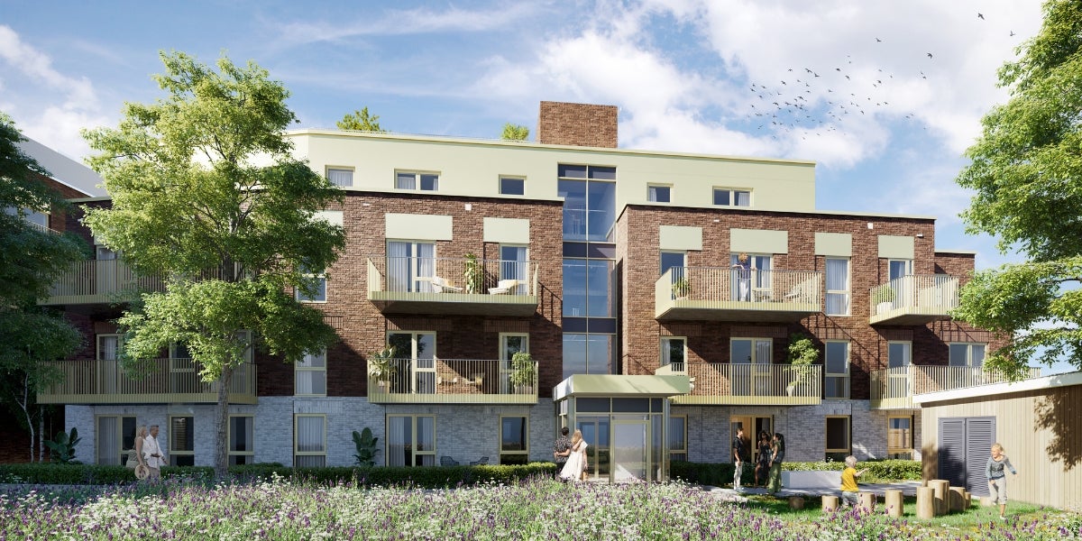 Exterior CGI of the Post House development