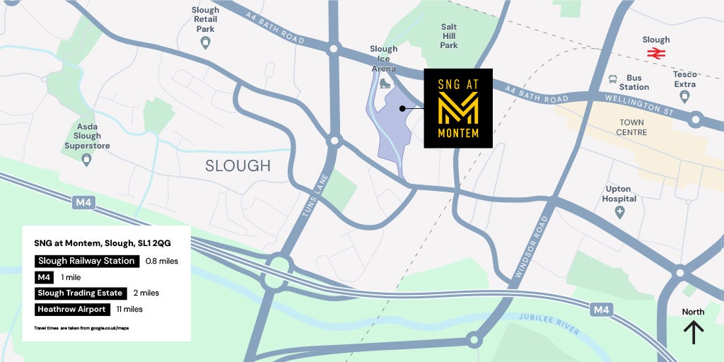 SNG at Montem - Slough local area map