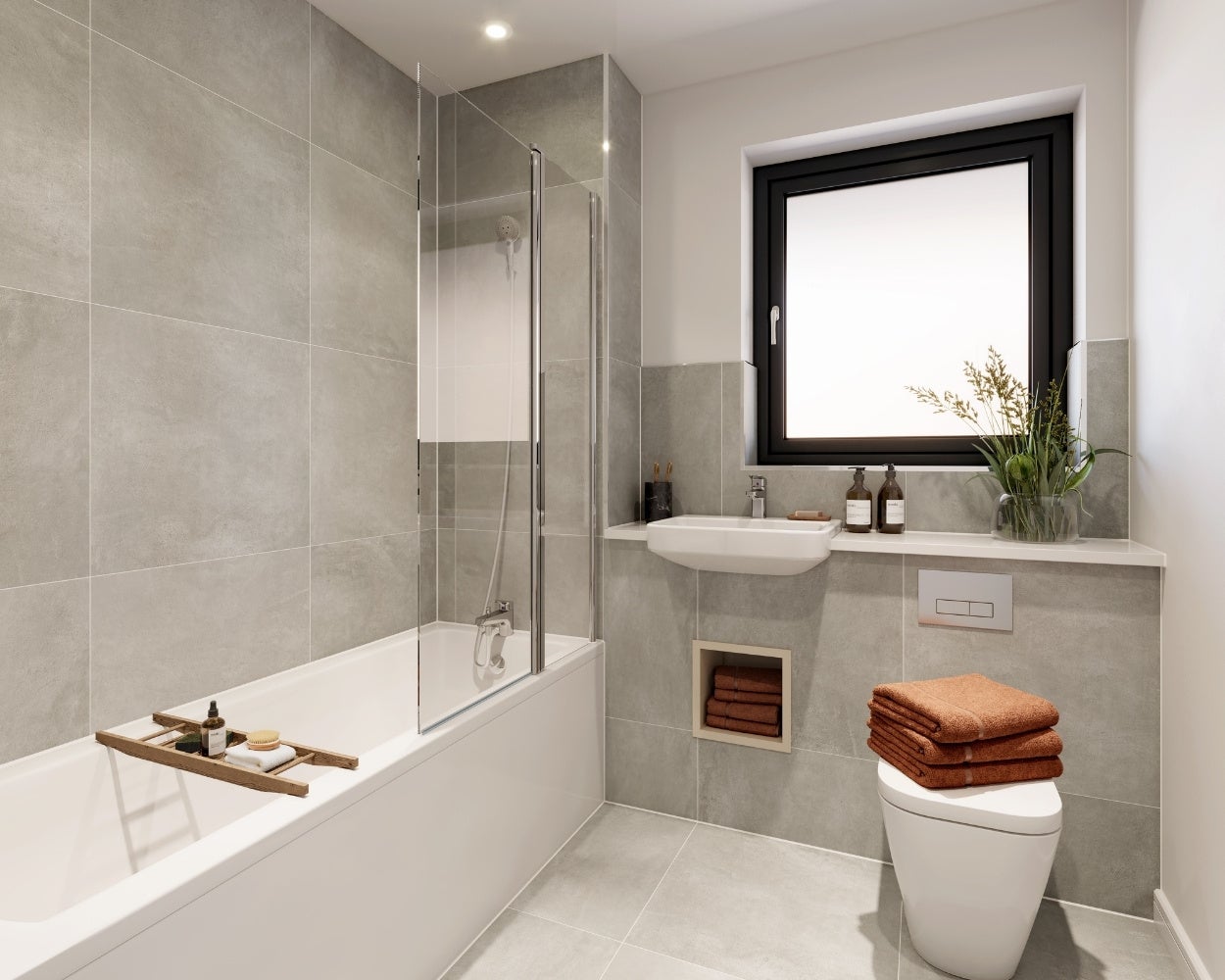 Bathroom CGI for Northwick Parkside