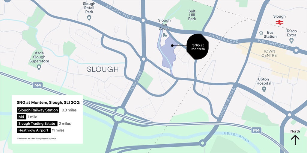 SNG at Montem - Slough local area map