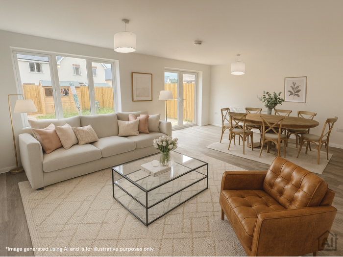 Heritage Green II AI living/dining interior