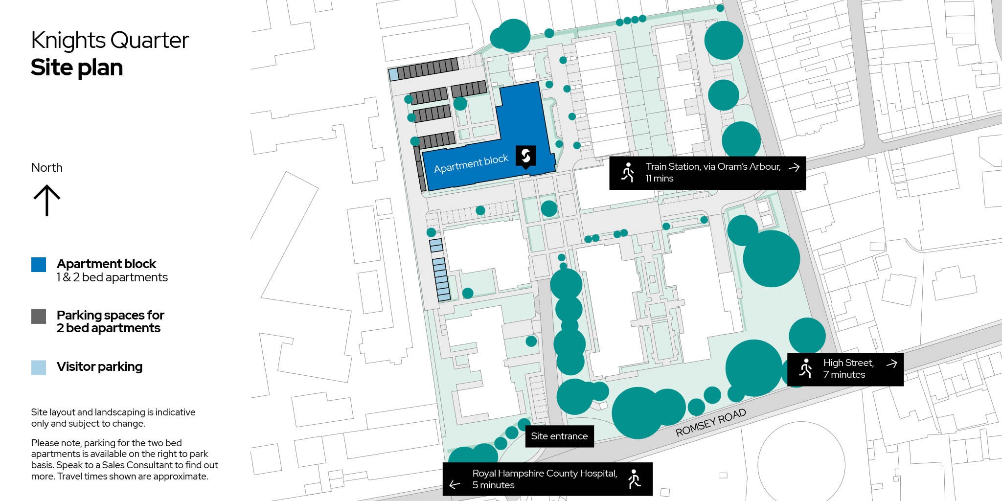 Knights Quarter location site plan