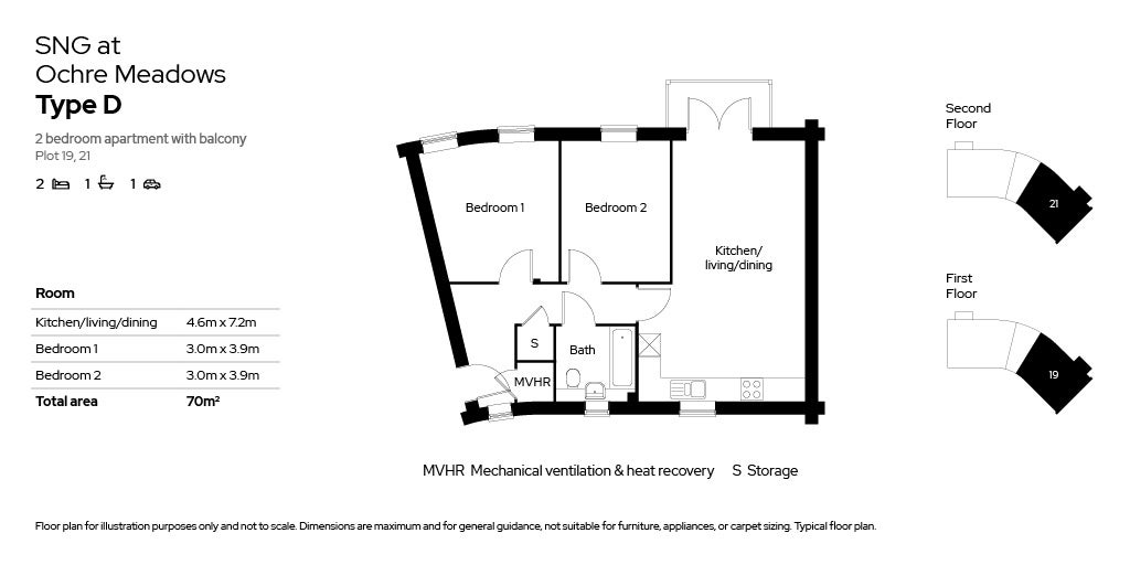 Floor plan for Type D
