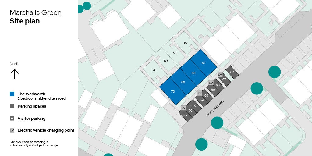 Site plan plot 67-70