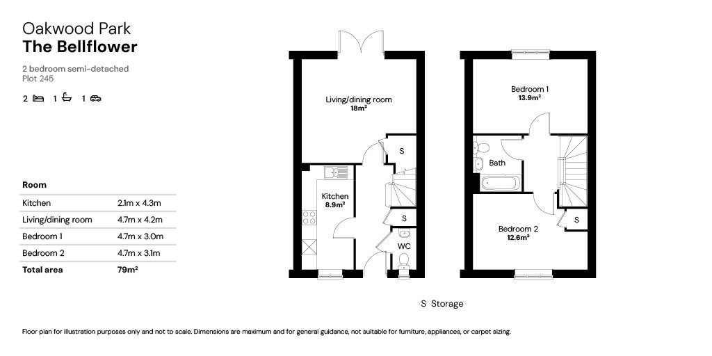 The Bellflower floor plan