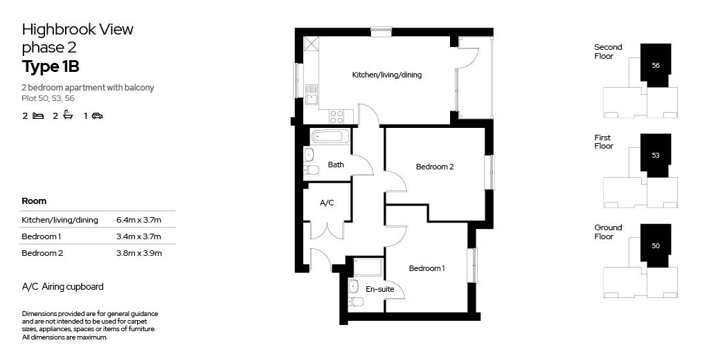 Floor plans 2 beds