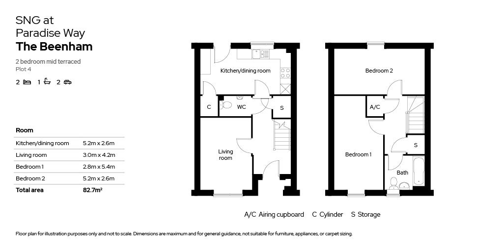 Floor plan for Plot 4