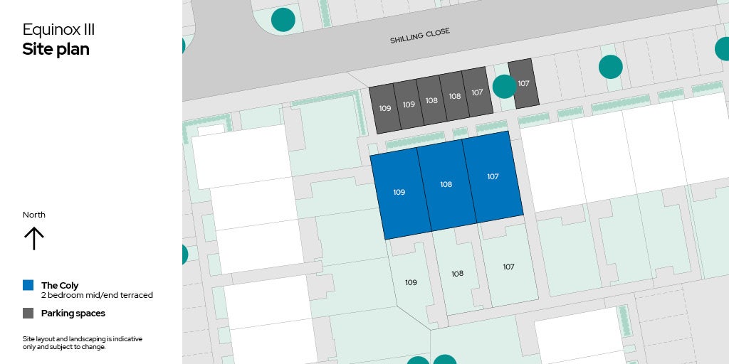 Equinox III Site plan plots 107-109