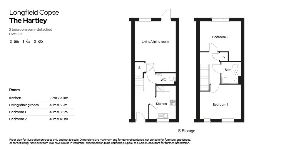 Floor plan for Plot 223