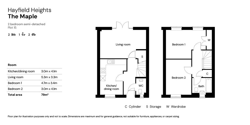 Floor plan for Plot 15