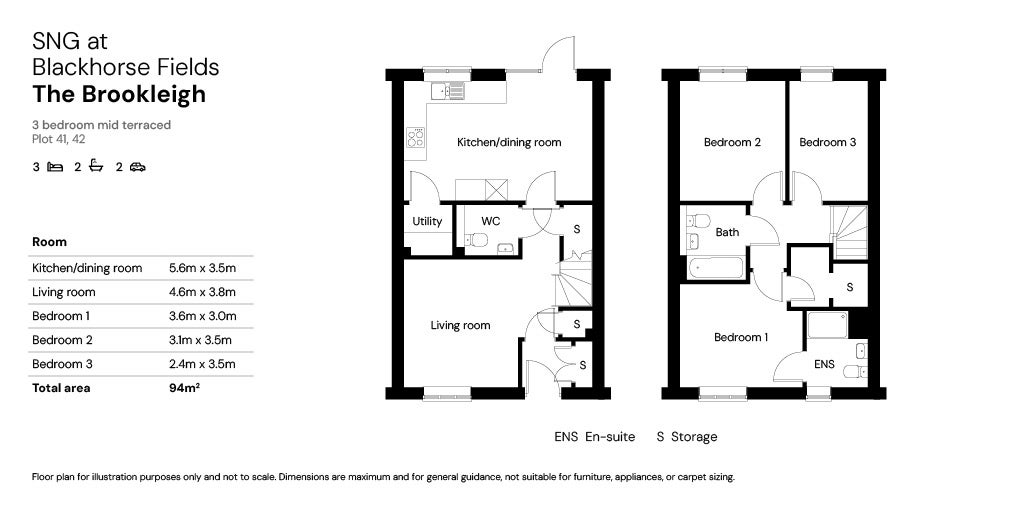Floor plan - Plots 41-42