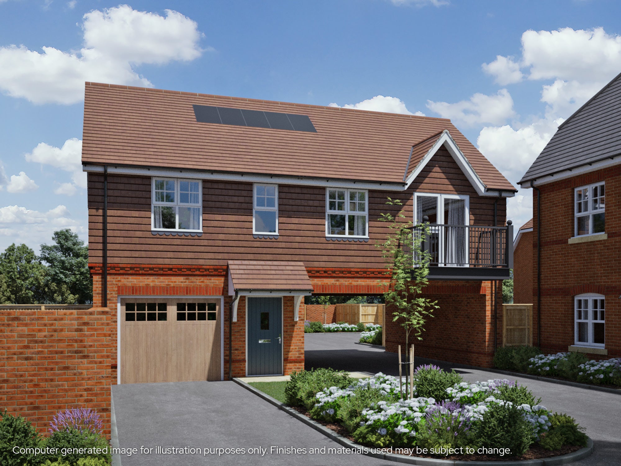 CGI showing 2 bed coach house