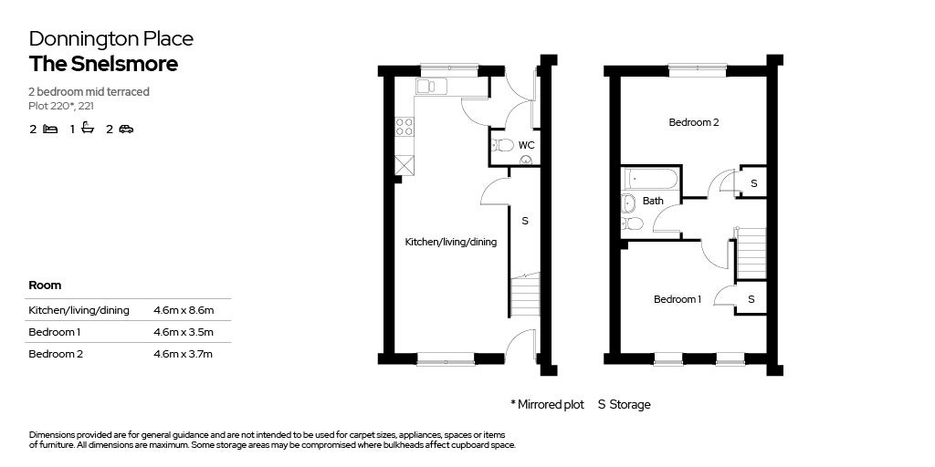 Floor plan for The Snelsmore - Plots 220 & 221