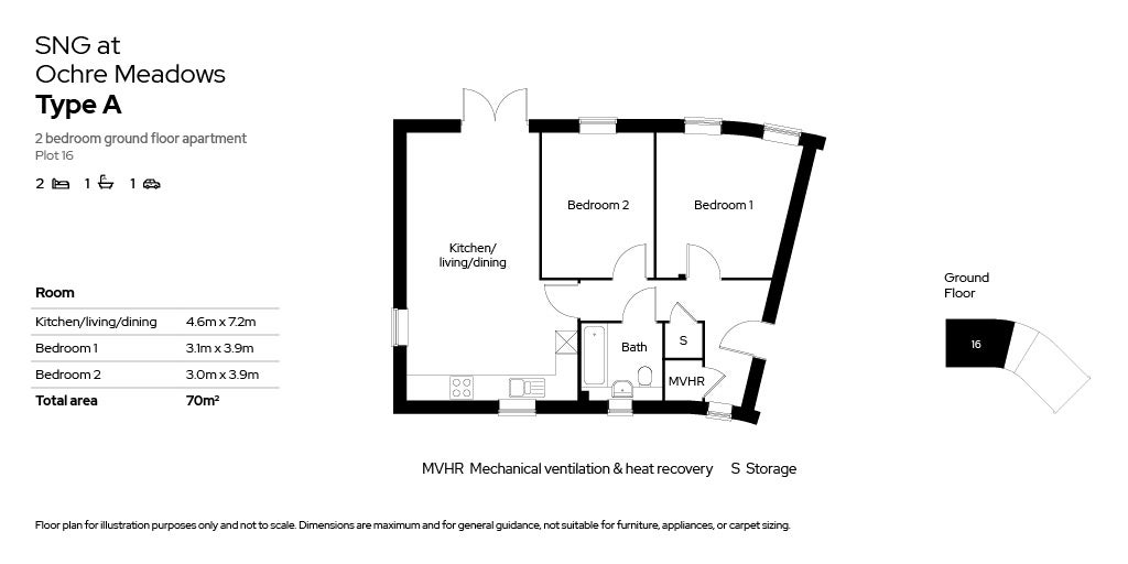 Floor plan for Type A