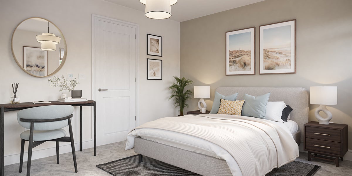 CGI showing bedroom